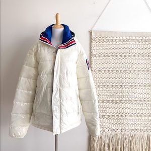 Invicta white ski puffer jacket